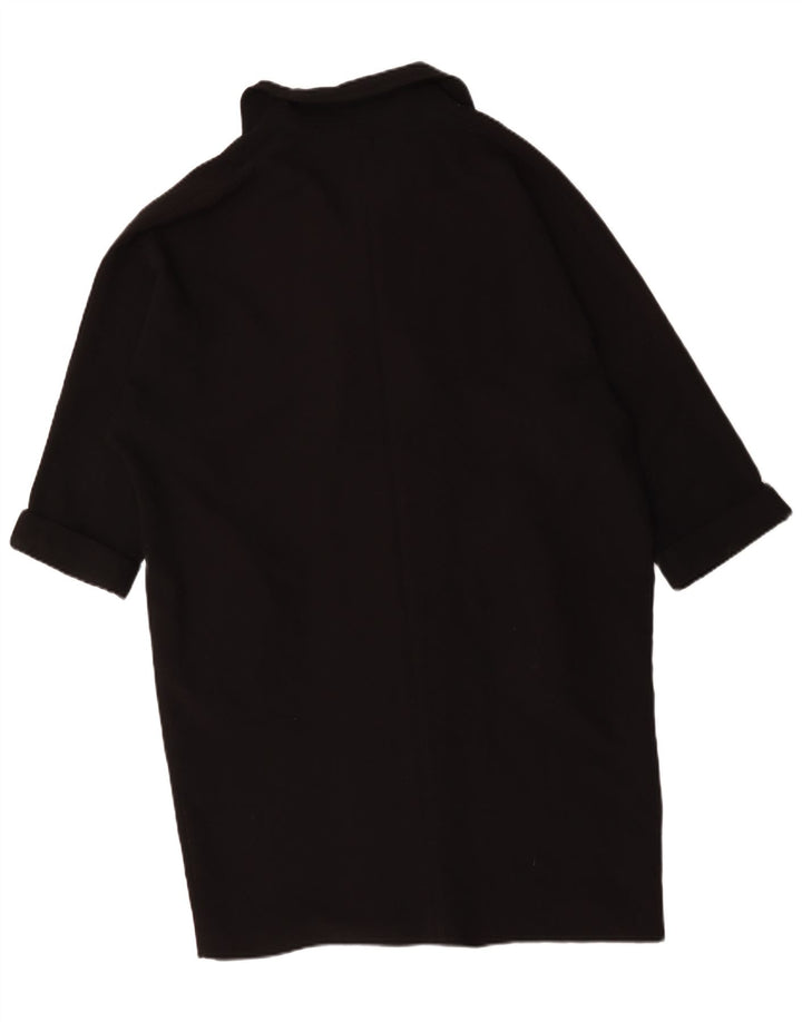 Topshop Dame Oversized Overfrakke UK 14 Stor Sort Polyester