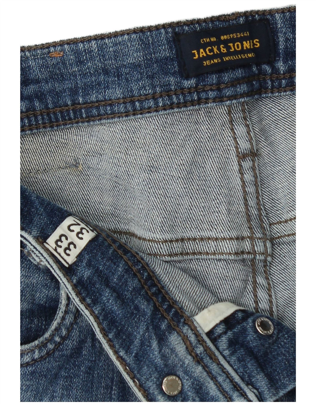 Jack & Jones Mens GLENN Slim Jeans W33 L32 Blue