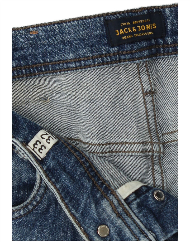 Jack & Jones Mens GLENN Slim Jeans W33 L32 Blue