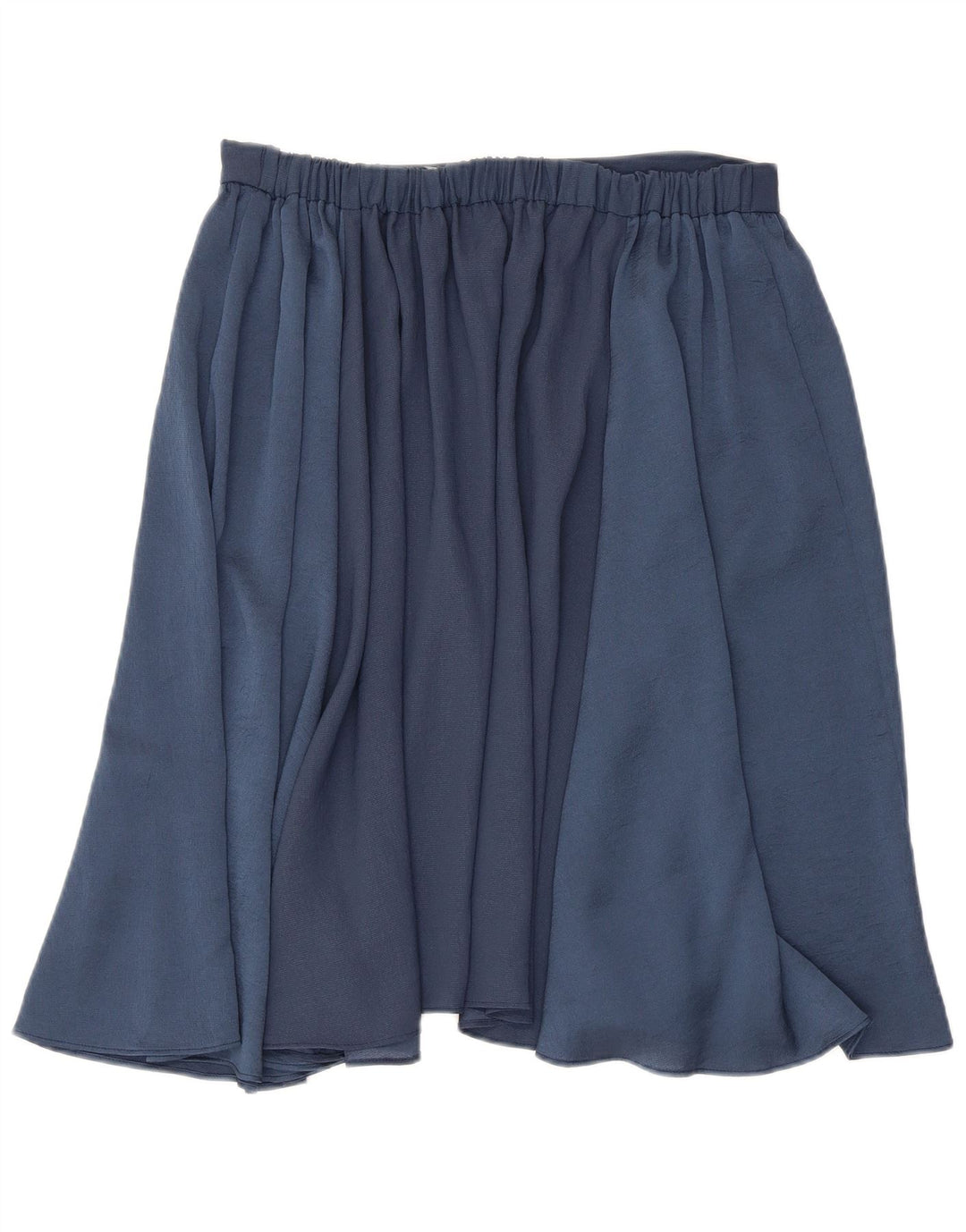 Zara Womens Flared Skirt Large W32 Navy Blue