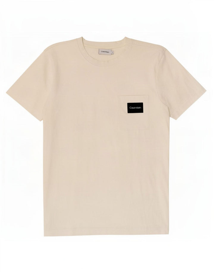 Calvin Klein Mens T-Shirt Top Small White