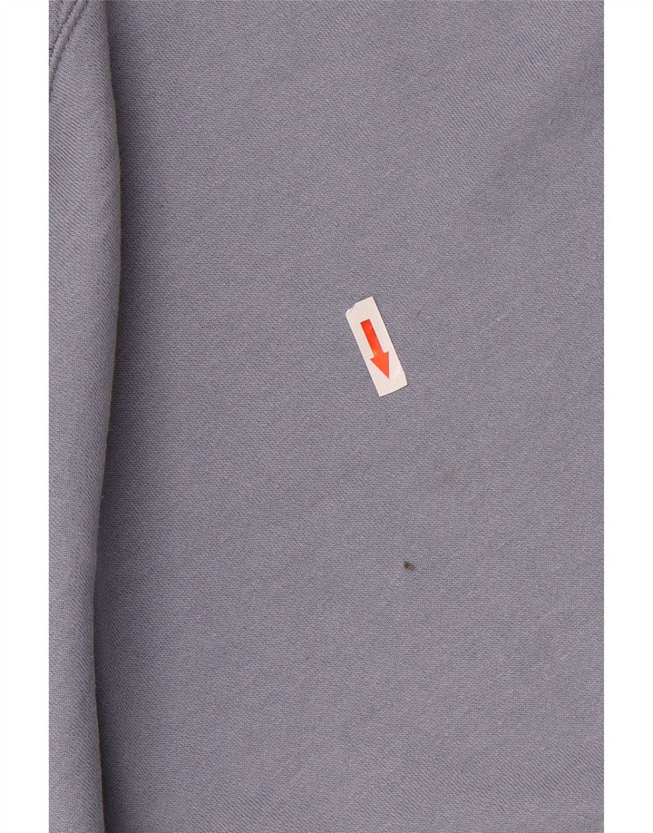 Zara Pull à capuche surdimensionné pour femme UK 10 Petit Bleu Polyester