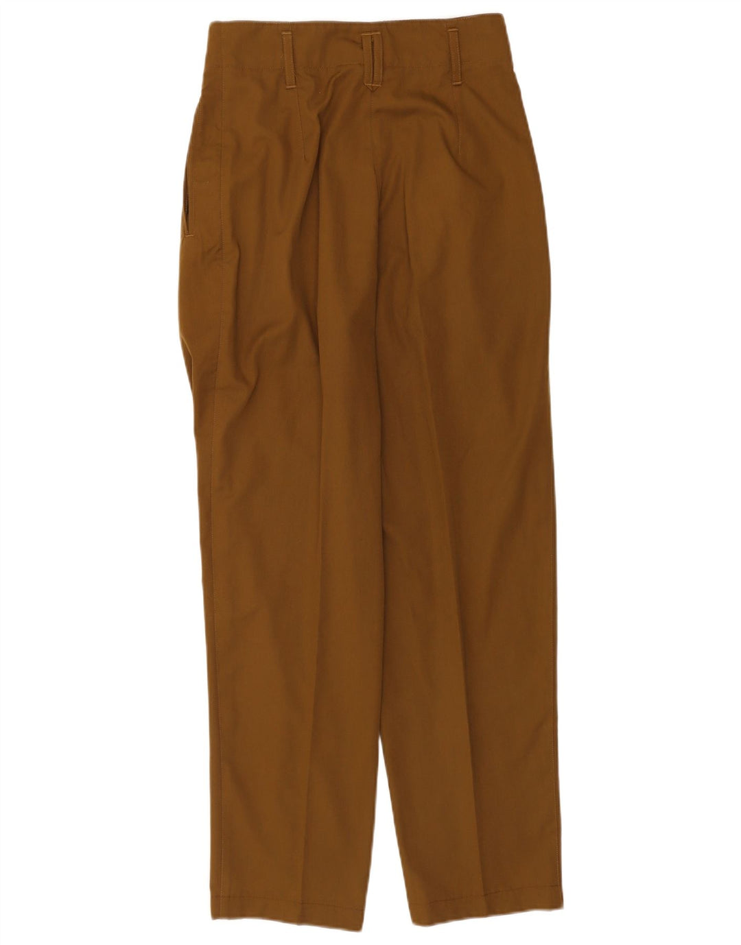 Vintage Womens Pegged Casual Trousers EU 38 Medium W28 L30 Khaki Polyester