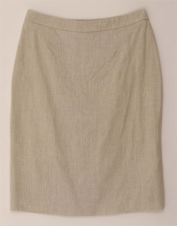 Hobbs Damen Bleistiftrock UK 14 Large W32 Beige