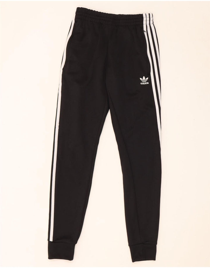 Adidas Mens Tracksuit Trousers Joggers XS Black Polyester