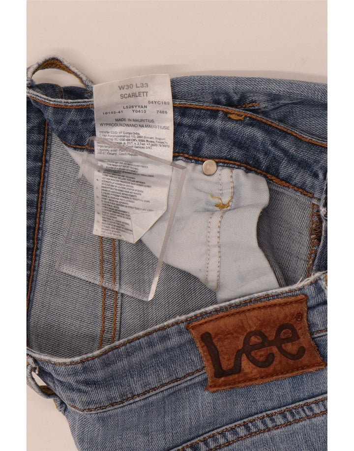 Lee Mens Scarlett Slim Jeans W30 L30 Blue Cotton