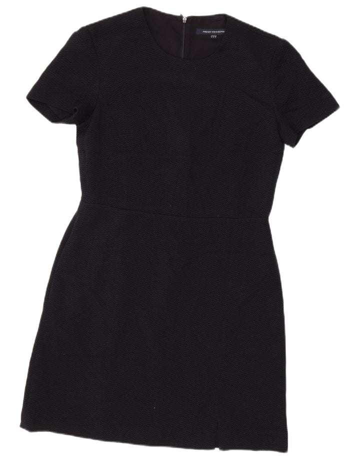 FRENCH CONNECTION Womens Sheath Dress UK 12 Medium Navy Blue Polyester