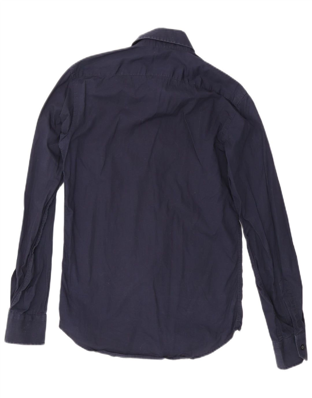 Calvin Klein Herrenhemd Größe 38 15 Mittelmarineblaue Baumwolle
