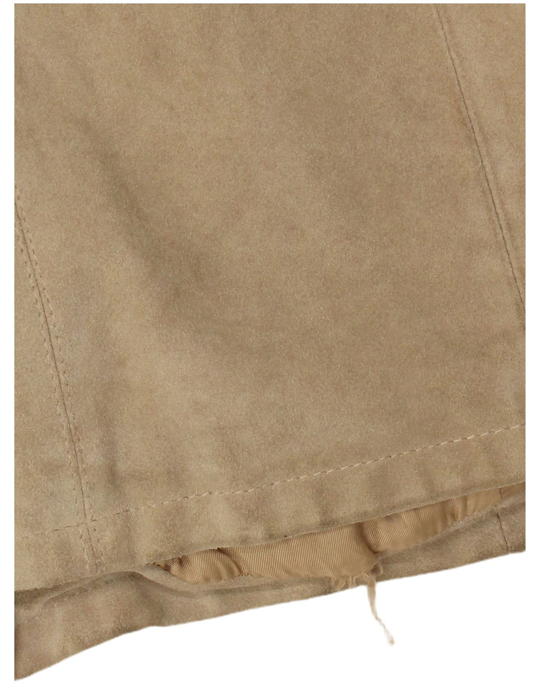 Vintage Damen Wildlederjacke IT 46 Großes Beige Leder