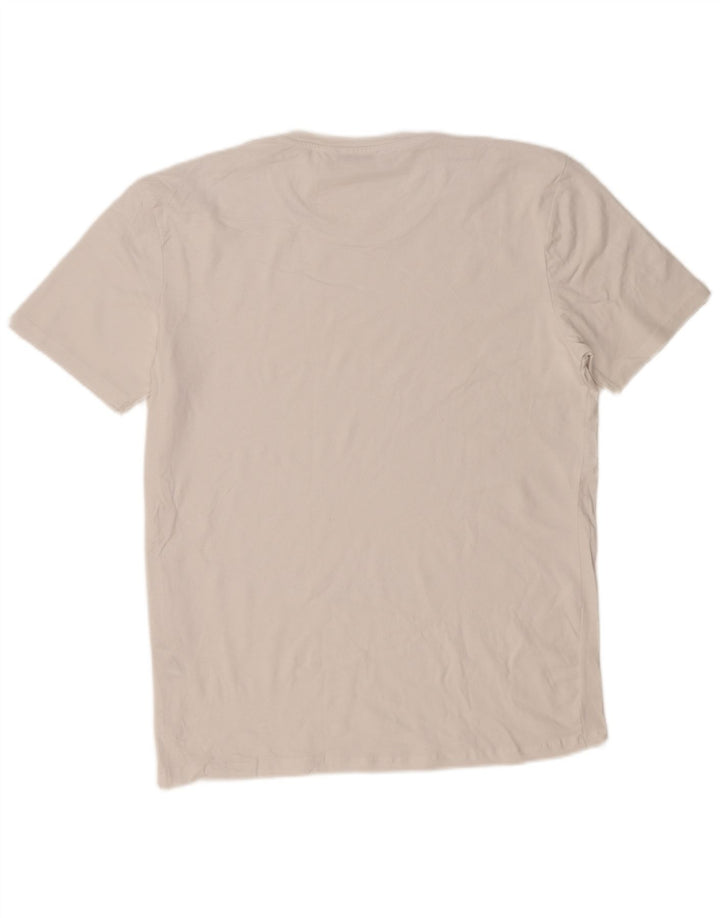 Zara Mens T-Shirt Top XL White Cotton