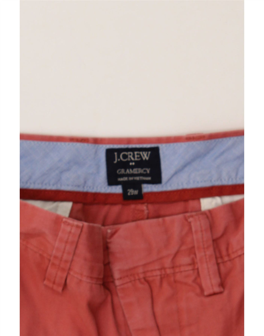J. CREW Mens Gramercy Chino Shorts W29 Medium Orange Cotton Vintage J. Crew and Second-Hand J. Crew from Messina Hembry 