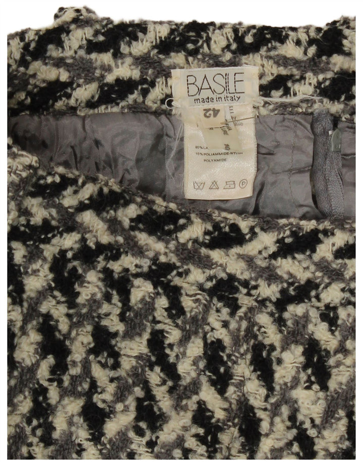 Gonna a tubino da donna Basile IT 42 Media W28 Lana geometrica multicolore