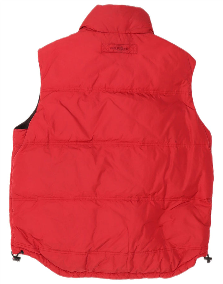 Tommy Hilfiger Chaleco acolchado reversible para hombre UK 38 Poliéster rojo mediano