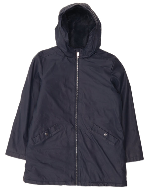 Marks & Spencer Veste Sherpa à capuche garçon 10-11 ans Bleu marine