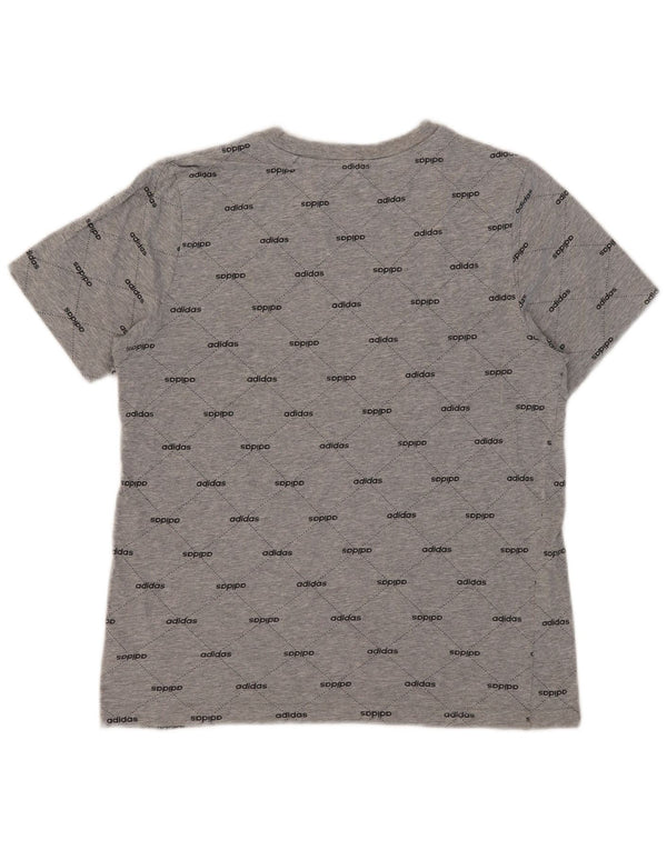 Adidas drenge grafisk t-shirt top 13-14 år stor grå bomuld