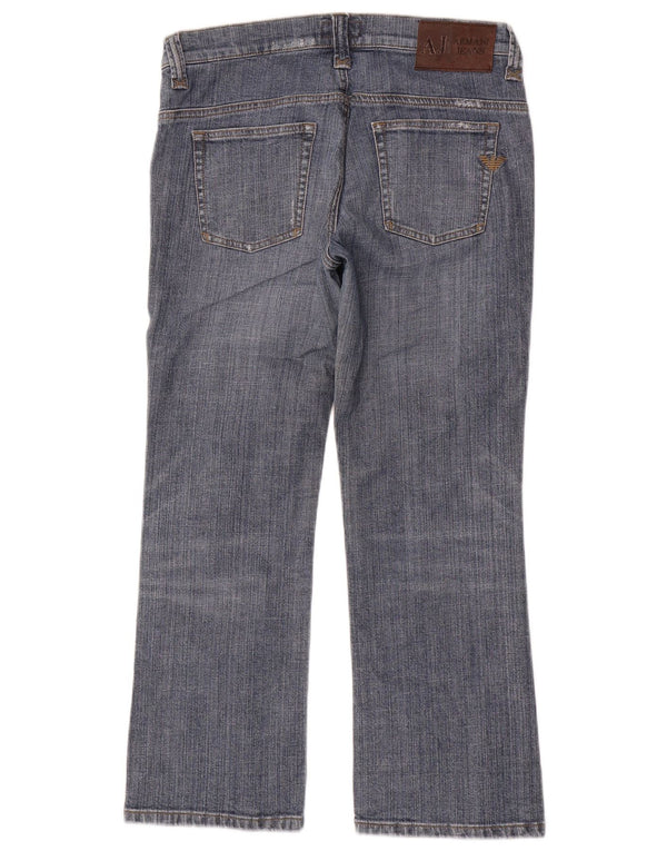 Jeans dritti da donna Armani W28 L26 cotone blu