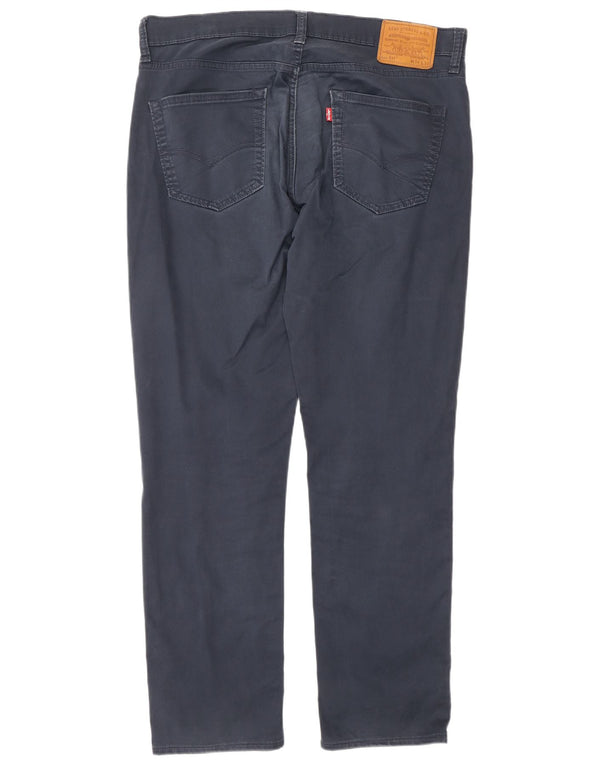 Levi's Mens 511 Straight Casual Trousers W34 L30 Navy Blue Cotton