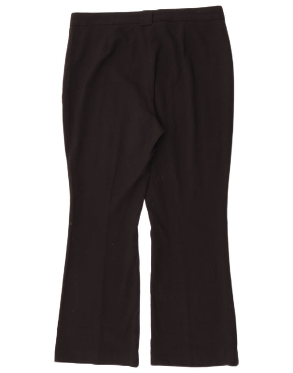 Marks & Spencer Pantalones de traje con corte de bota para mujer UK 12 Medium W30 L27 Negro