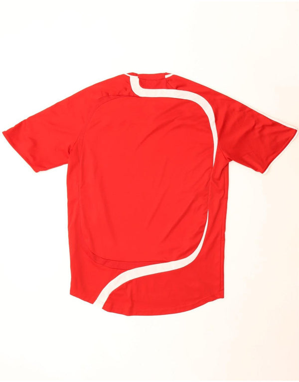 Adidas T-Shirt Homme Haut Large Rouge Colorblock Polyester