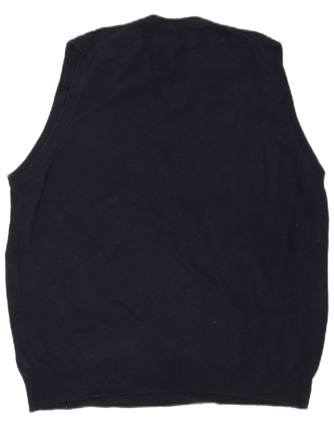Marks & Spencer Herren Weste Tank Top Medium Marineblau Wolle