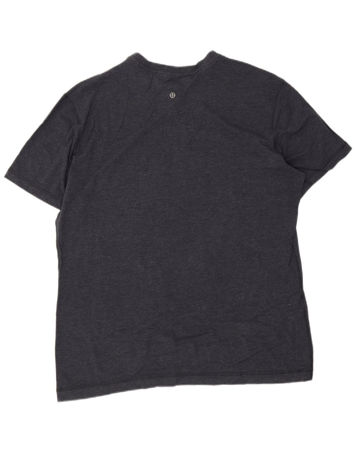 Lululemon Mens T-Shirt Top 2XL Navy Blue Cotton