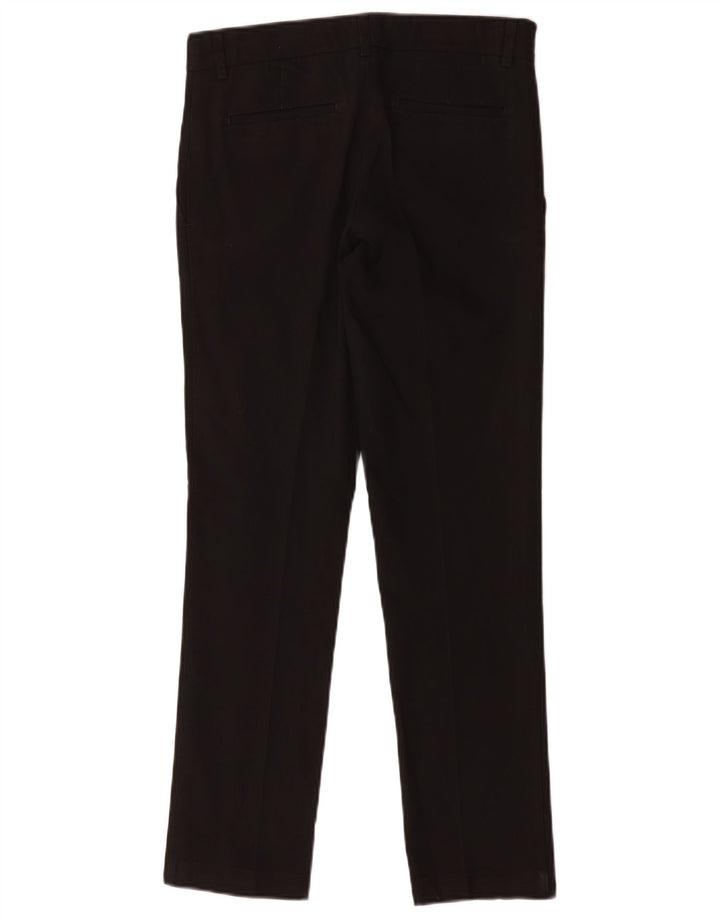 Marks & Spencer Boys Slim Suit Trousers 12-13 Years W28 L27 Black Polyester
