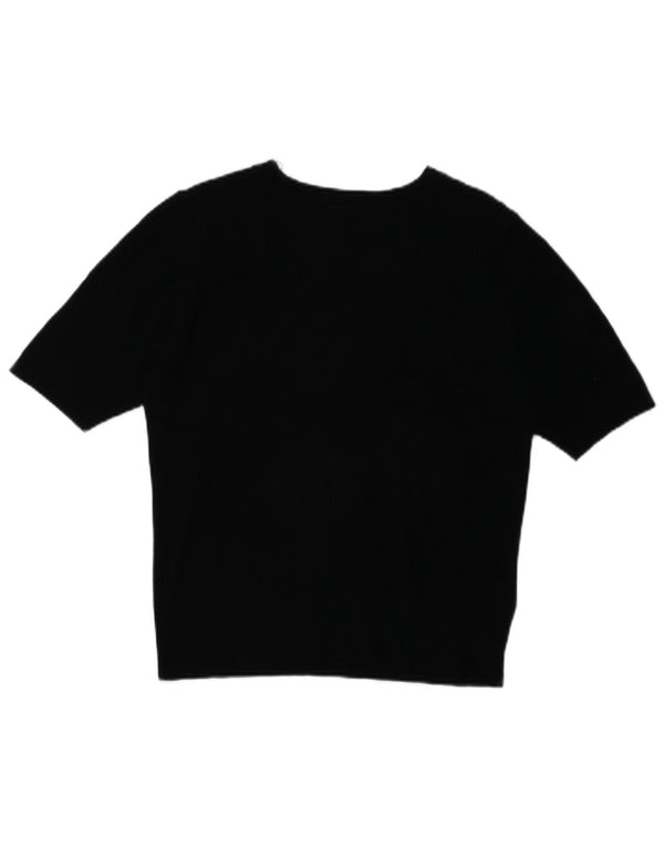 Marks & Spencer Camiseta para mujer Top UK 42 Medium Black Viscosa