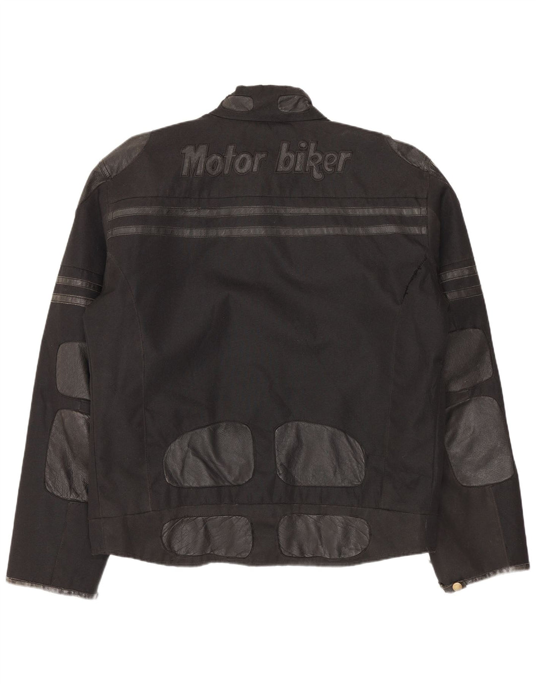 Giacca da motociclista grafica da uomo Master UK 40 grande nylon nero