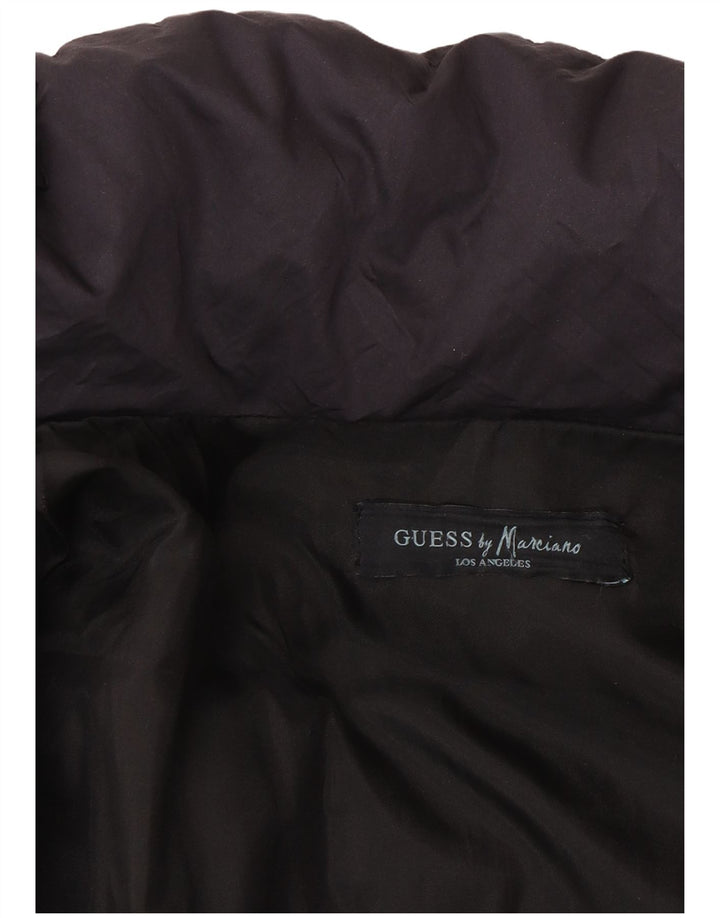 Guess By Marciano Damen Wattierter Mantel IT 46 Large Marineblau Polyester