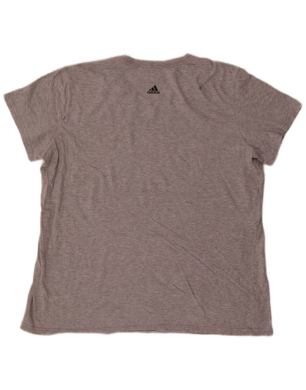 T-shirt grafica da uomo Adidas Top 2XL Grigia