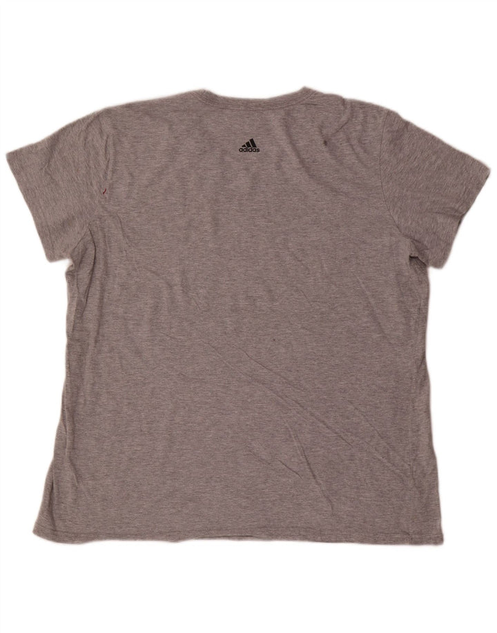 T-shirt grafica da uomo Adidas Top 2XL Grigia