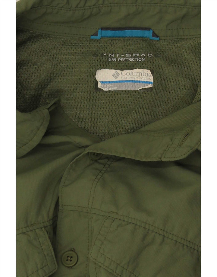 Columbia Mens Omni-Shade Shirt Medium Khaki