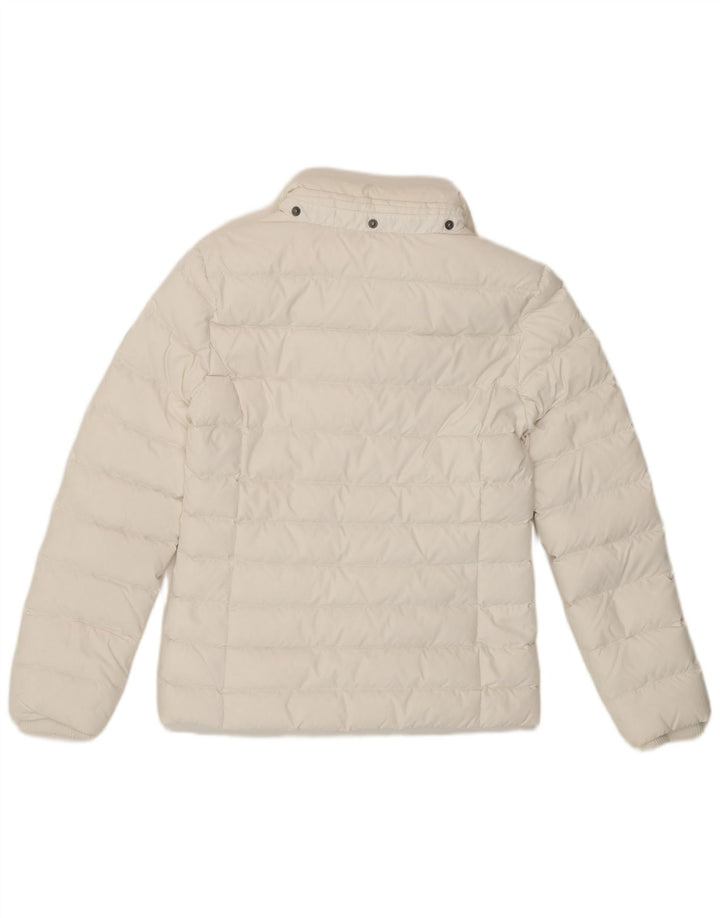 Tommy Hilfiger Womens Padded Jacket UK 6 XS White Polyester