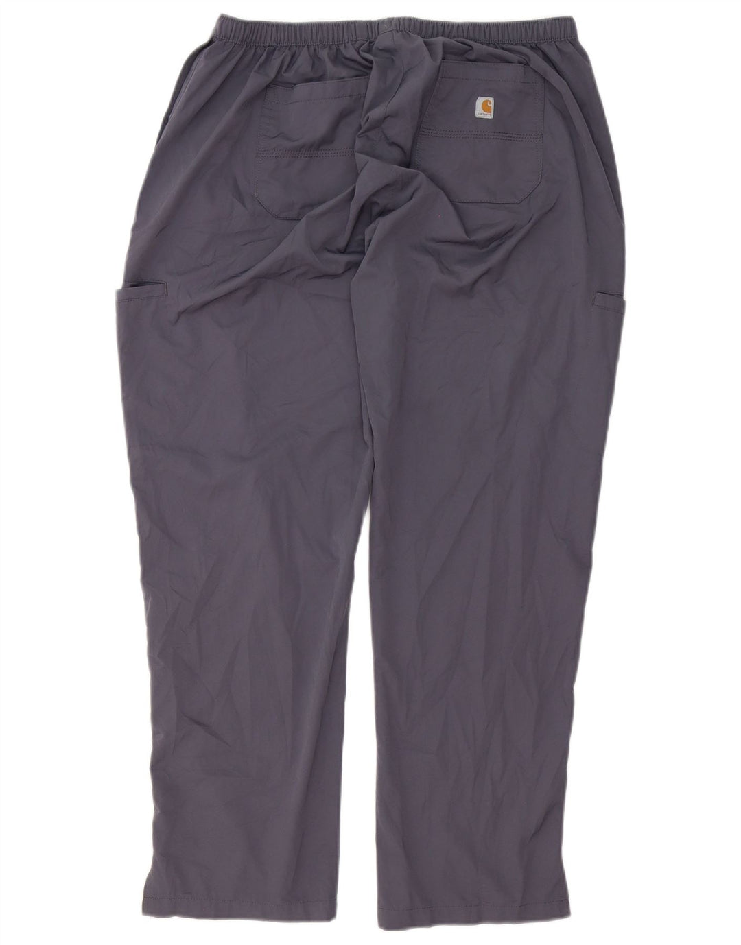 Carhartt Mens Petite Straight Cargo Trousers Large W34 L28 Grey Polyester