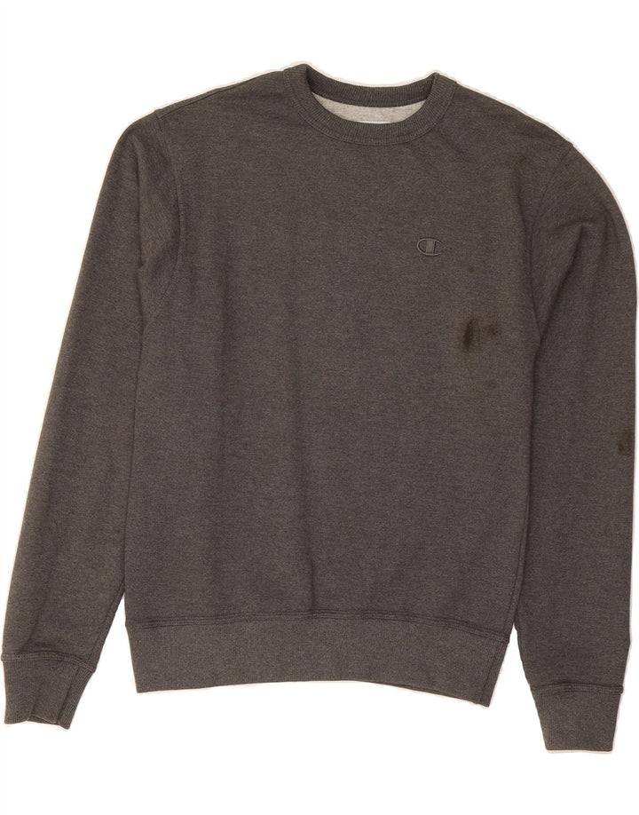 CHAMPION Mens Sweatshirt Jumper Small Grey Cotton Vintage Champion and Second-Hand Champion from Messina Hembry 