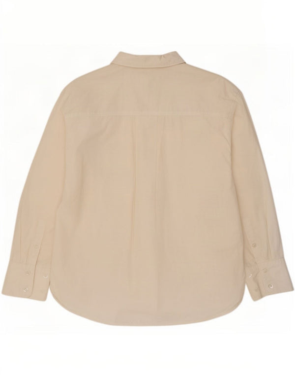 Zara Womens Oversized Shirt UK 14 Medium White Cotton