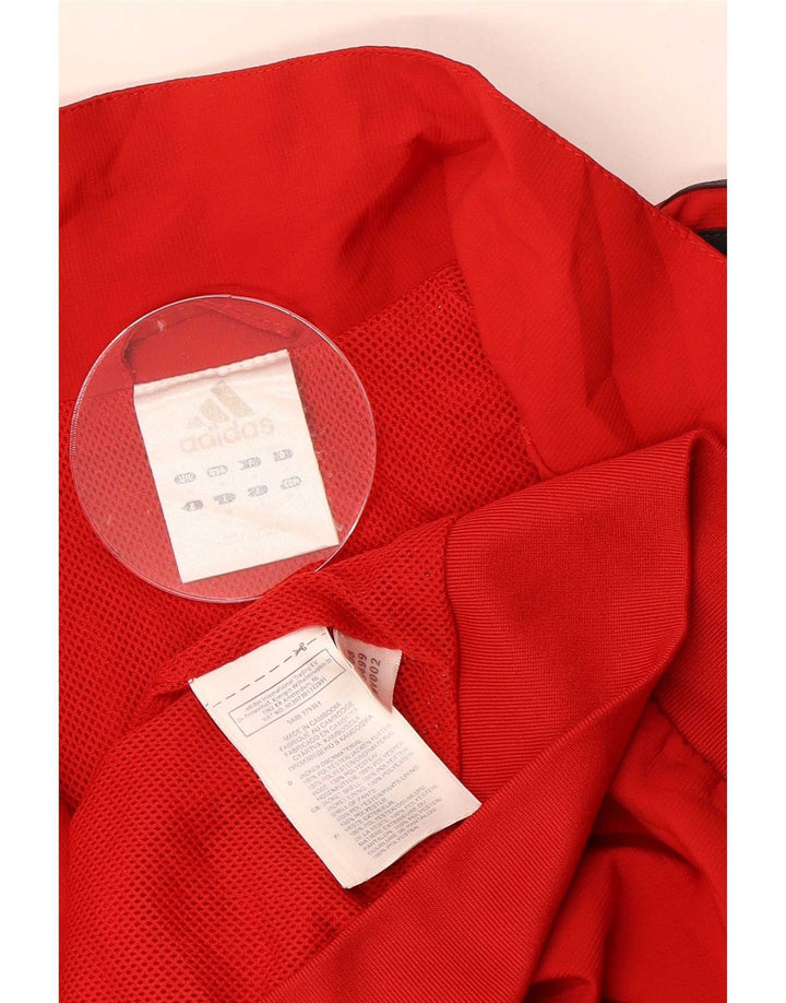 Adidas Hombre Chándal Top Jacket Medium Rojo Colorblock Poliéster