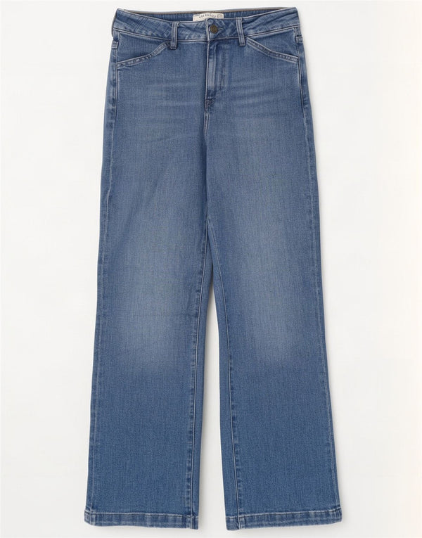 Vaqueros de pierna ancha Elise para mujer de Fat Face UK 10 Small W28 L30 Algodón azul