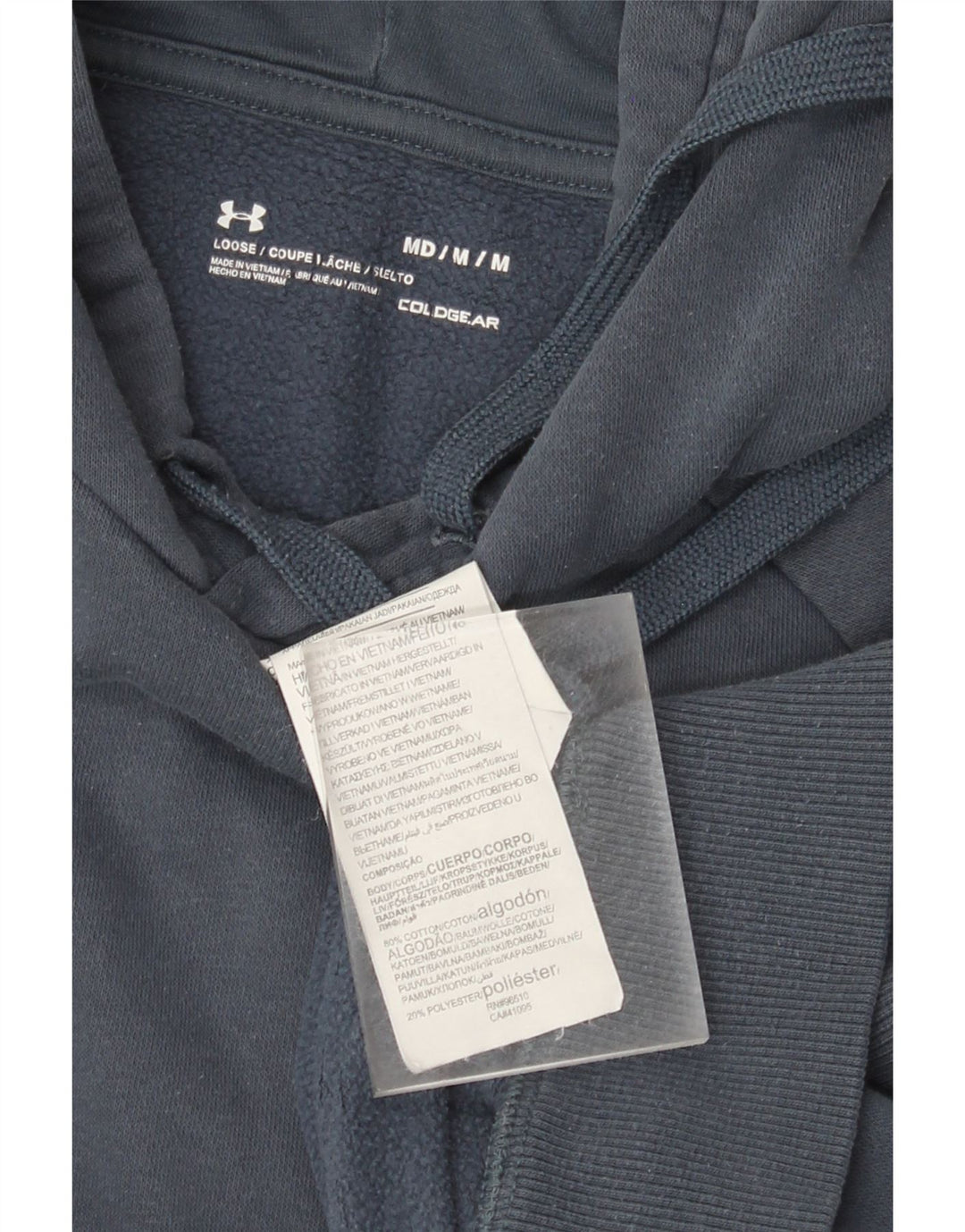 Under Armour Herre hættetrøje Jumper Medium Marineblå Bomuld