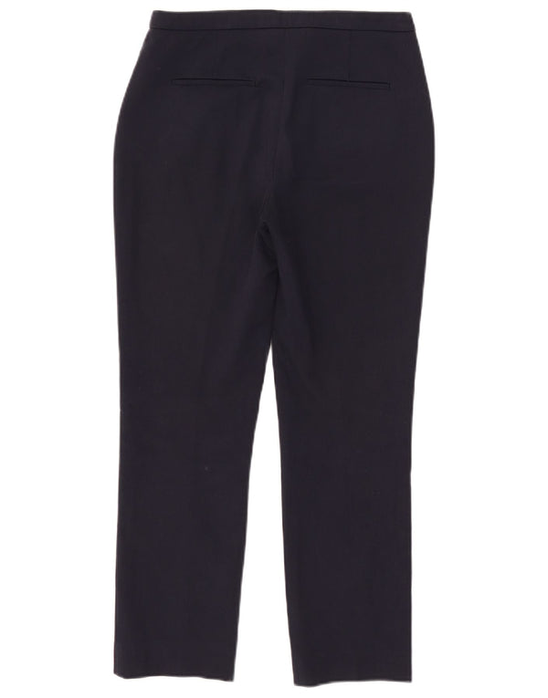 Reiss lige cropped bukser til kvinder UK 6 XS W27 L25 marineblå bomuld