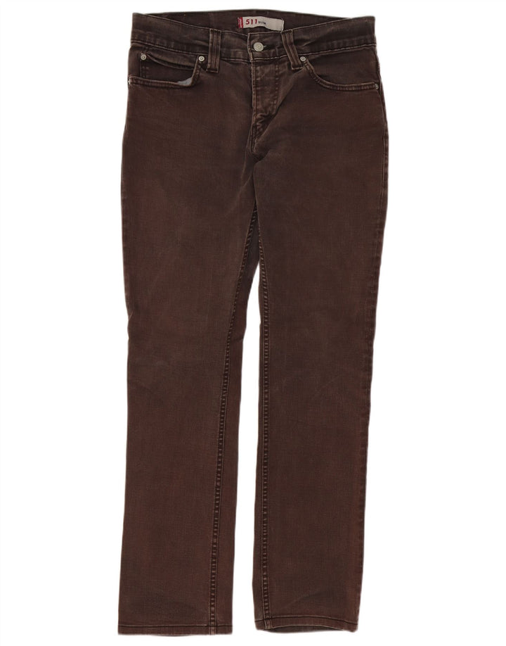 Levi's Mens 511 Slim Jeans W32 L30 Brown