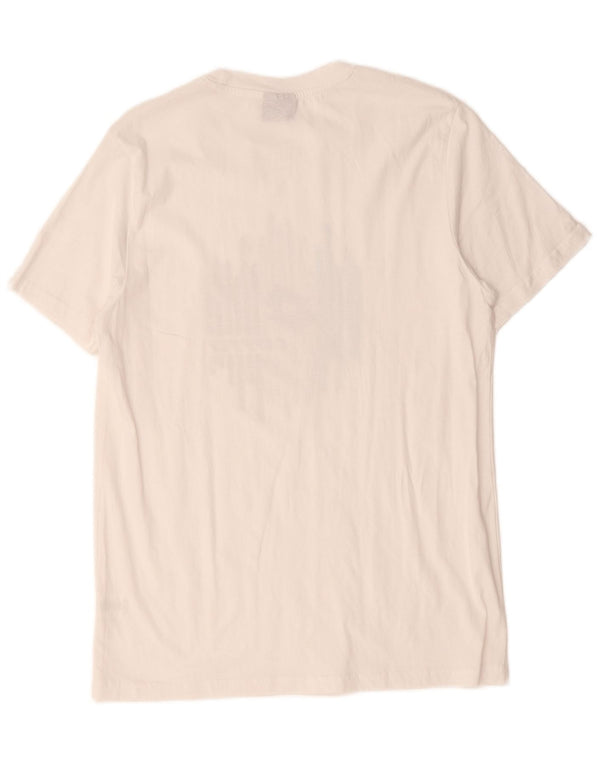 Lotto Mens Graphic T-Shirt Top Large White Cotton