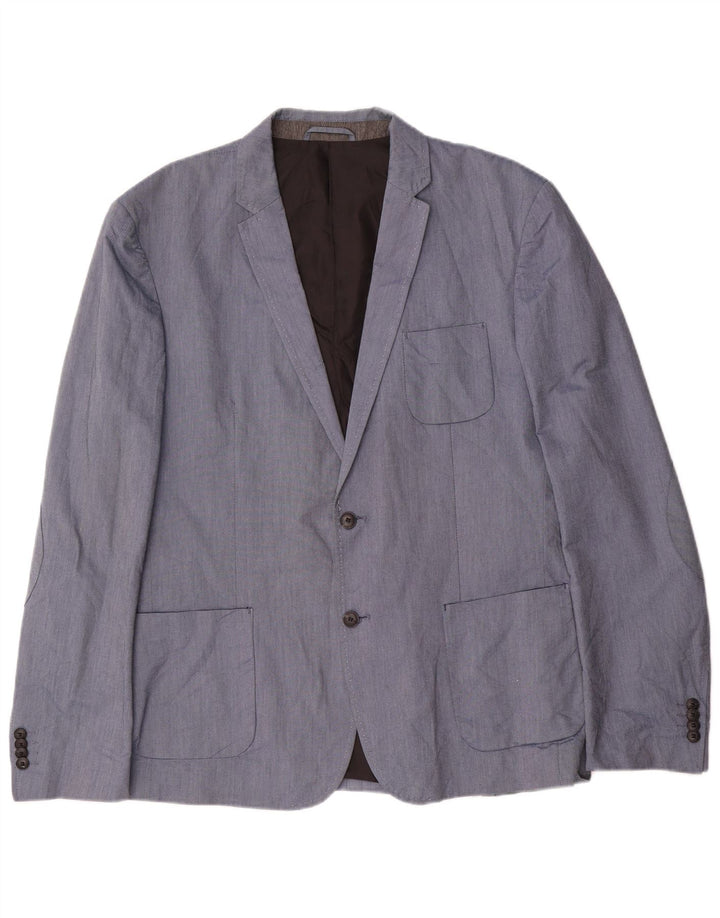 Jack & Jones Jachetă pentru bărbați cu 2 nasturi IT 56 3XL Bumbac albastru