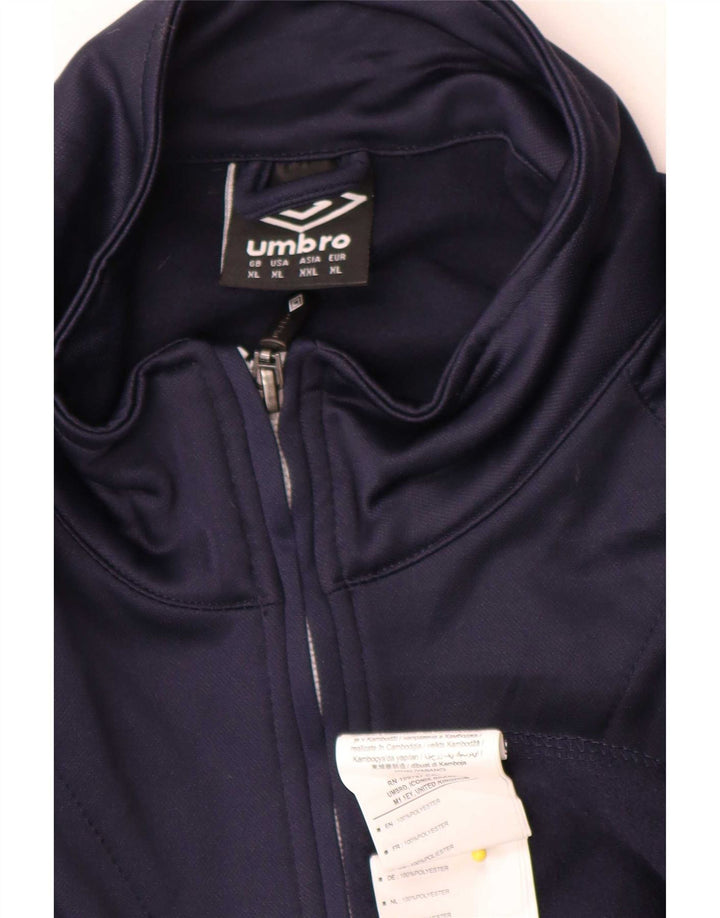 Umbro Mens Pulôver Treino Top Jacket XL Azul Marinho Poliéster