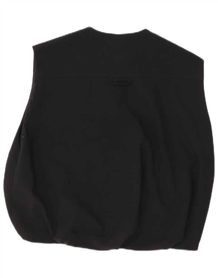 Zara Womens Oversized Gilet UK 14 Médio Preto