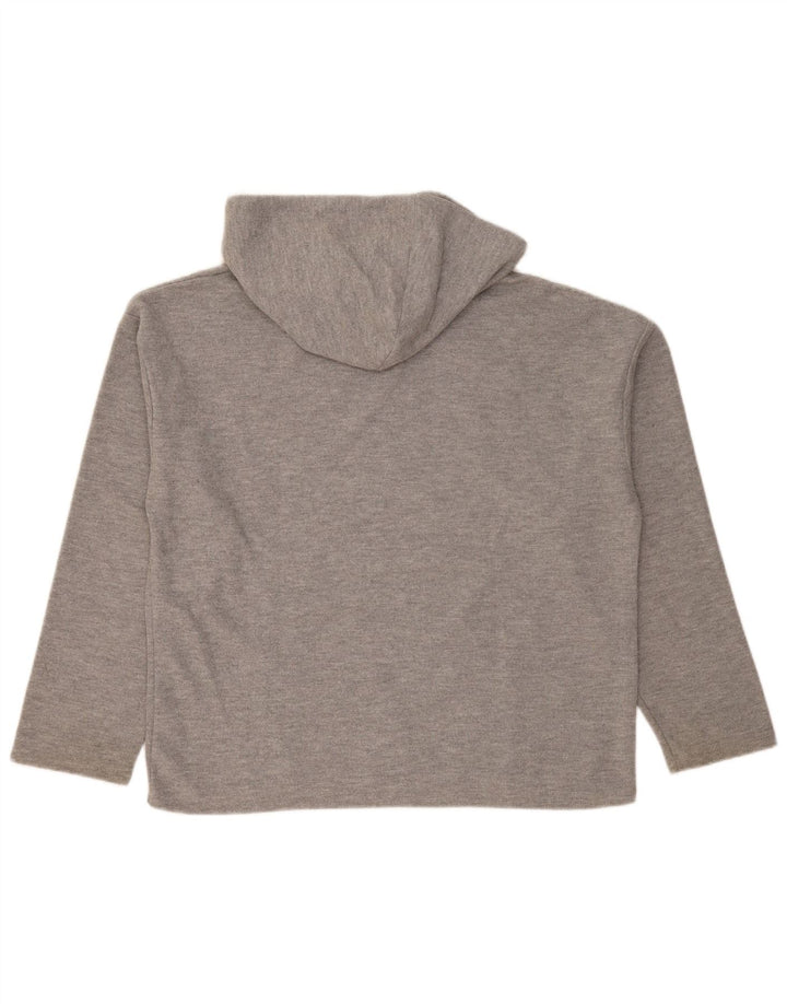Zara Womens Trafaluc Oversized Hoodie Jumper UK 14 Medium Grey Polyester