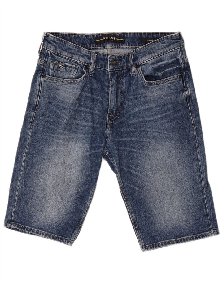 Guess Herre Regular Denim Shorts W30 Medium Blue Cotton