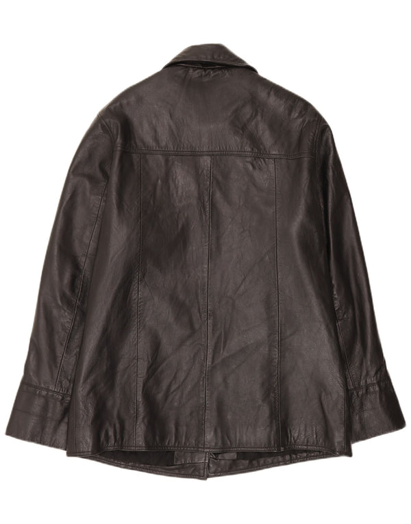 Conbipel Damen Lederjacke IT 45 Medium Schwarz