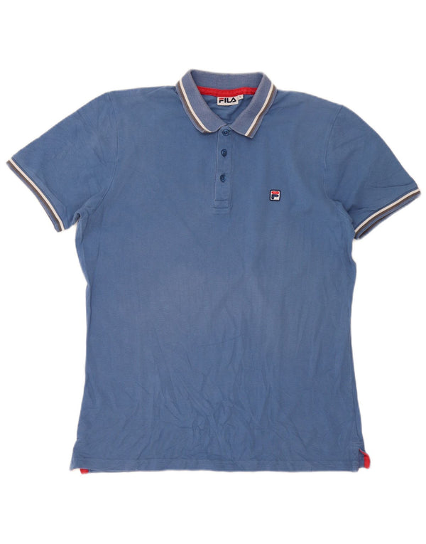 Fila Polo Homme Large Bleu Rayé