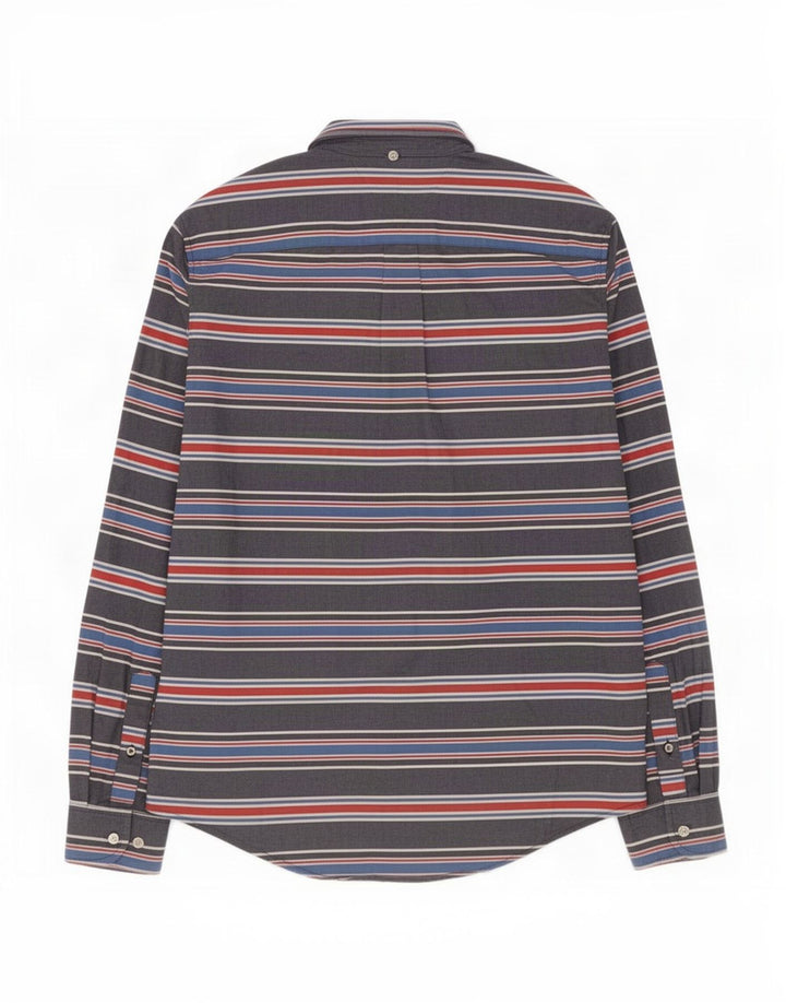 Camicia da uomo Tommy Hilfiger in cotone a righe blu medio